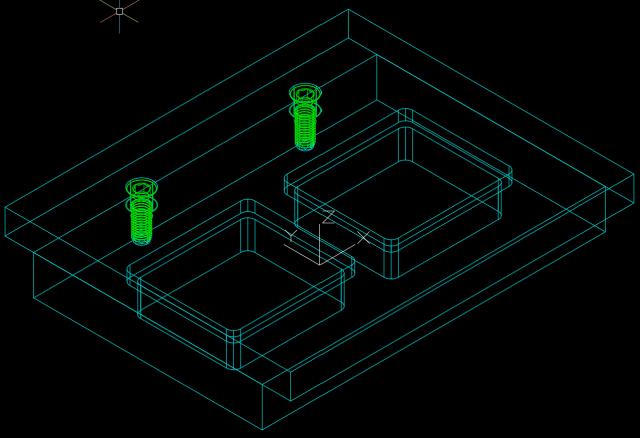 A drawing of a blueprint