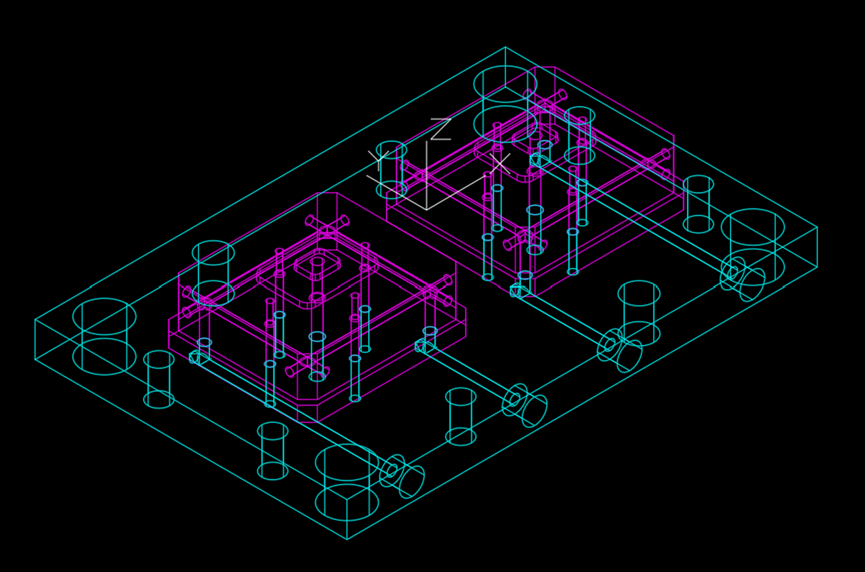 A blueprint of a machine